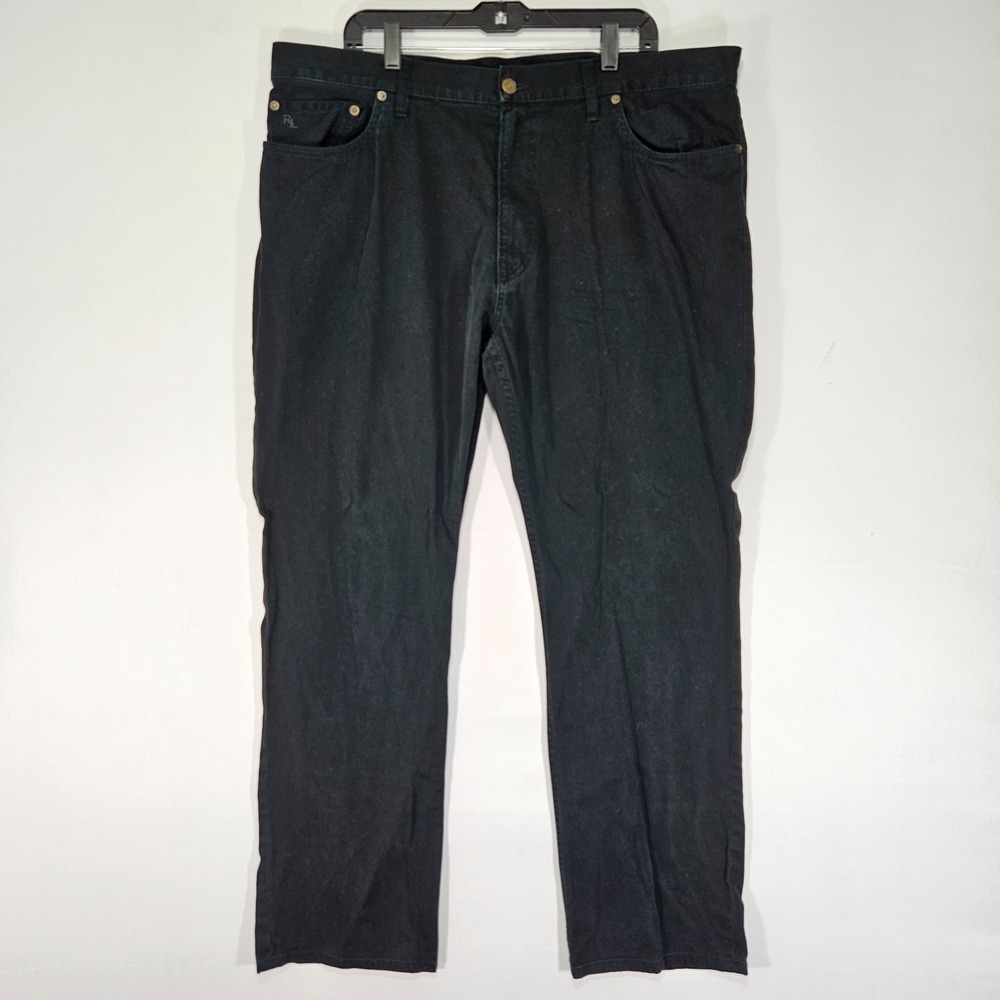 Polo Ralph Lauren Men's Black Pants Size 42x32 Style 650 Straight